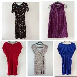 Maternity Spring Summer Dress Bundle Lot Size XS Motherhood